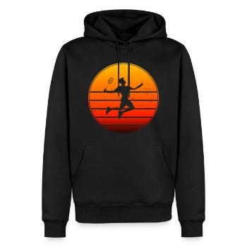 Men's Squash Women's Badminton Badminton Badmintons - Men’s Premium Organic Hoodie - black - Front - Nico (187cm)
