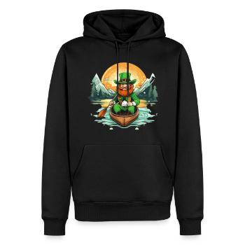 Kayak Trèfle de la Saint-Patrick - Sweat à capuche Premium bio Homme - noir - Devant - Nico (187cm)