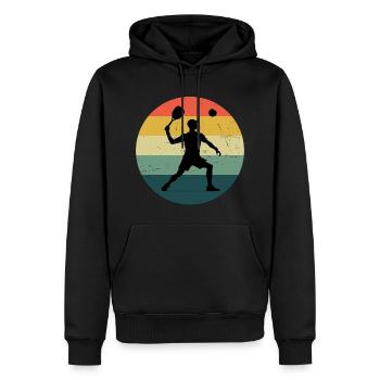 Racquetball Homme Pickleball Pickleball Femme Pickleball Pickleball - Sweat à capuche Premium bio Homme - noir - Devant - Nico (187cm)