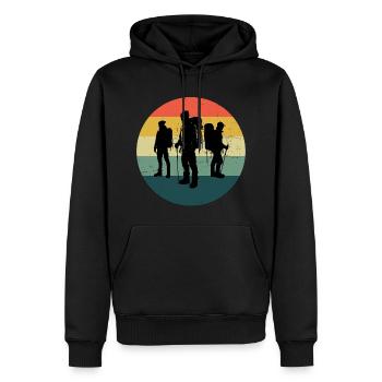 Hommes Escalade Escalade Bloc Bloc - Sweat à capuche Premium bio Homme - noir - Devant - Nico (187cm)
