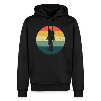 Women's Climbing Bouldering Bouldering Climbers - Men’s Premium Organic Hoodie - black - Front - Nico (187cm)