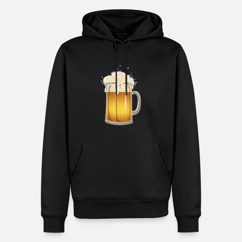 Bierkrug Bier Geschenkidee - Männer Premium Bio Hoodie - Schwarz