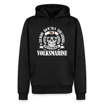 Veteran Volksmarine NVA - Männer Premium Bio Hoodie - Schwarz - Vorne - Nico (187cm)