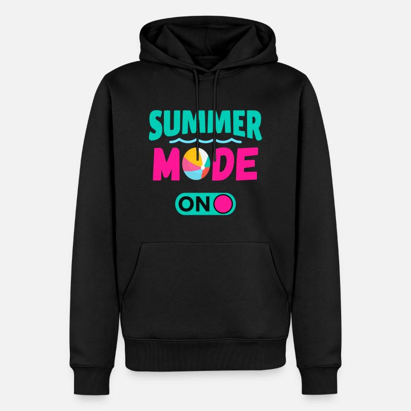 Mode été activé - Sweat à capuche Premium bio Homme - noir