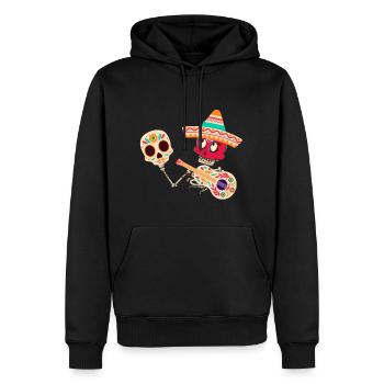 Dia de muertos,Mariachi,kostüm,tag der toten,maske - Männer Premium Bio Hoodie - Schwarz - Vorne - Nico (187cm)