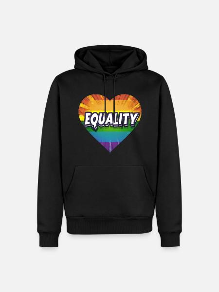 LGBTQ Equality - Men’s Premium Organic Hoodie - black