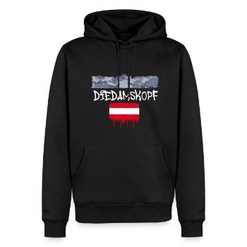 diedamskopf,montagne,montagne,autriche,domaine skiable,ski - Sweat à capuche Premium bio Homme - noir - Devant - Nico (187cm)