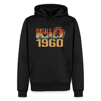 Vintage Geschenk zum Jubiläum der 1960er Jahre - Vintage der 1960er Jahre - Männer Premium Bio Hoodie - Schwarz - Vorne - Nico (187cm)