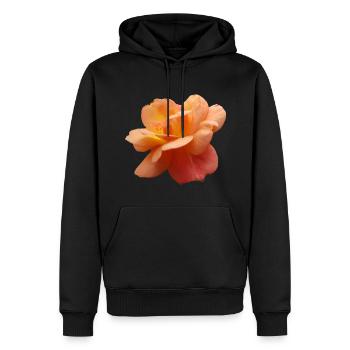 Fleurs,Fleur,Printemps,Fleurs,Tulipes,Roses - Sweat à capuche Premium bio Homme - noir - Devant - Nico (187cm)