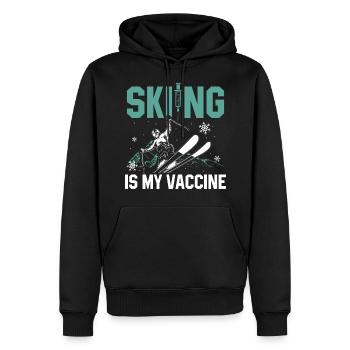 Après-ski - Sweat à capuche Premium bio Homme - noir - Devant - Nico (187cm)