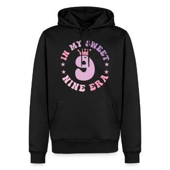 In My Sweet Nine Era 9th Birthday Groovy 9th - Sweat à capuche Premium bio Homme - noir - Devant - Nico (187cm)