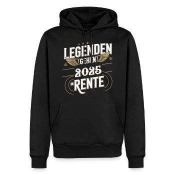 Legends to retire in 2025 - Men’s Premium Organic Hoodie - black - Front - Nico (187cm)