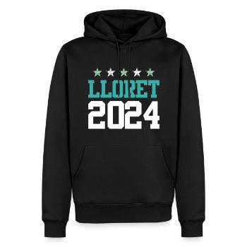 Lloret De Mar 2024 Tours - Men’s Premium Organic Hoodie - black - Front - Nico (187cm)
