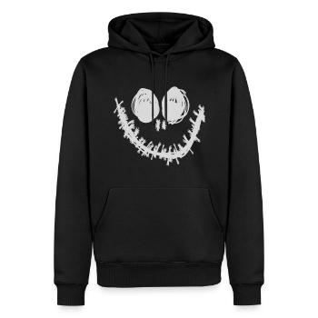 Gesicht,comic,halloween, Monster - Männer Premium Bio Hoodie - Schwarz - Vorne - Nico (187cm)