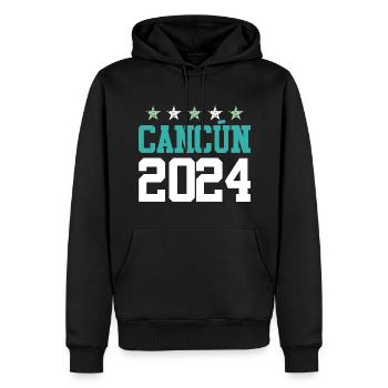 Cancun 2024 Mexico - Männer Premium Bio Hoodie - Schwarz - Vorne - Nico (187cm)