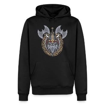 Viking gods name Norse mythology gods - Men’s Premium Organic Hoodie - black - Front - Nico (187cm)