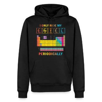Je ne fais que du vélo de gravier périodiquement - Sweat à capuche Premium bio Homme - noir - Devant - Nico (187cm)