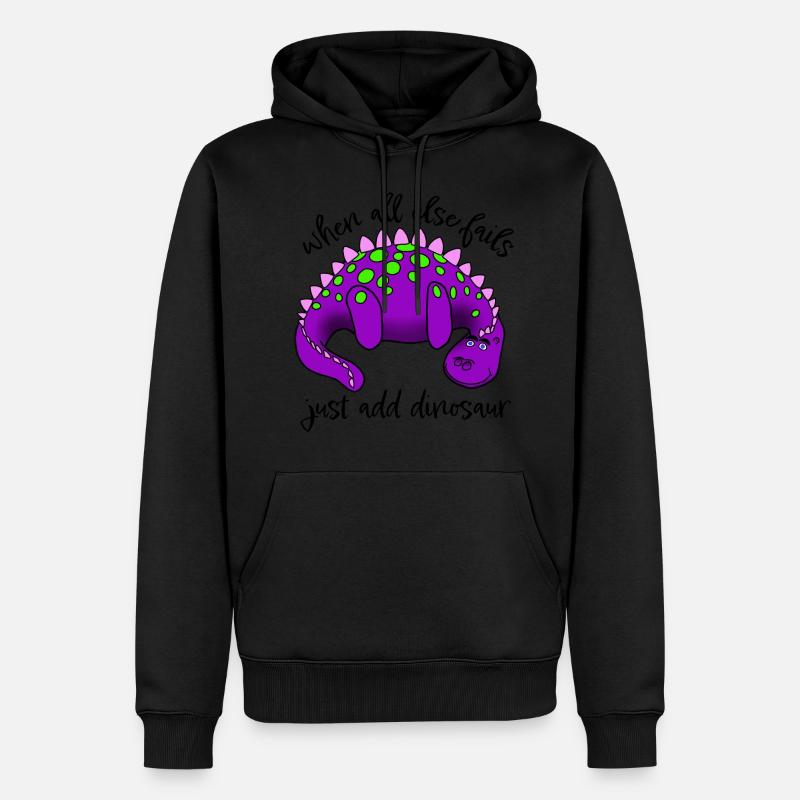 … Ajoutez simplement le dinosaure - Sweat à capuche Premium bio Homme - undefined