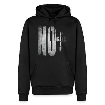 Ohne Fleiß kein Preis - Männer Premium Bio Hoodie - Schwarz - Vorne - Nico (187cm)