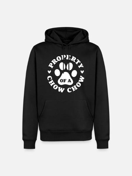 Eigenschaft eines Chow Chows - Männer Premium Bio Hoodie - Schwarz