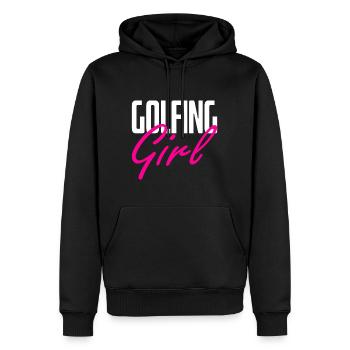 Golf Golfer Skills Golfspieler Golfen - Männer Premium Bio Hoodie - Schwarz - Vorne - Nico (187cm)