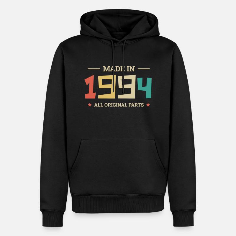Legendär seit 1994 Original 1994 - Männer Premium Bio Hoodie - Schwarz