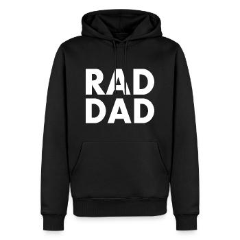 Rad dad - Männer Premium Bio Hoodie - Schwarz - Vorne - Nico (187cm)