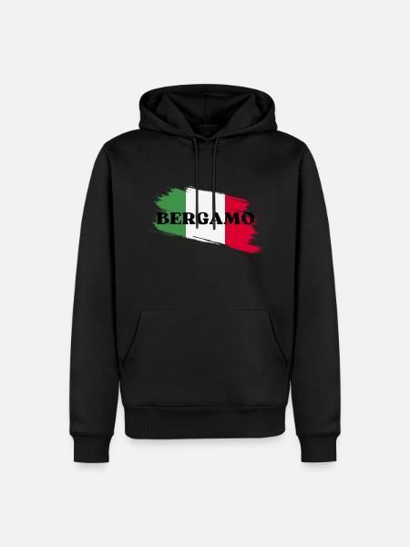 Bergame - Sweat à capuche Premium bio Homme - noir