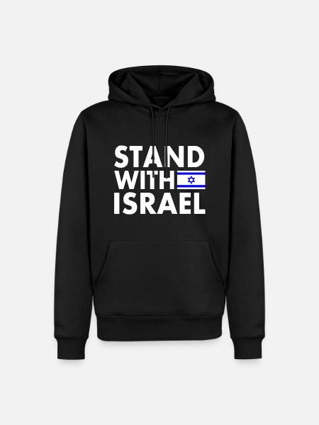 stand with israel - Men’s Premium Organic Hoodie - black