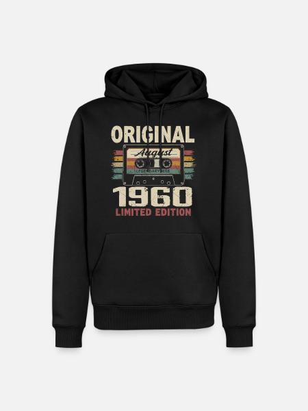 August 1960 August 1960 Geschenk August 1960 August 1960 - Männer Premium Bio Hoodie - Schwarz