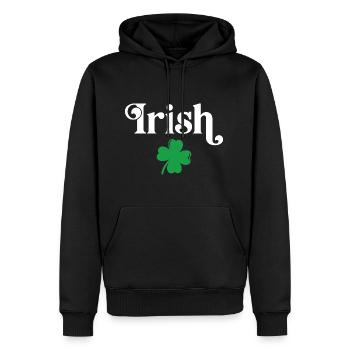 Irisch - Männer Premium Bio Hoodie - Schwarz - Vorne - Nico (187cm)