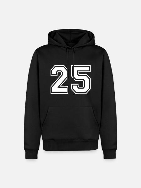 25 - Men’s Premium Organic Hoodie - black