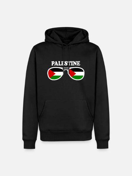Palestina - Herre Premium økologisk hoodie - sort