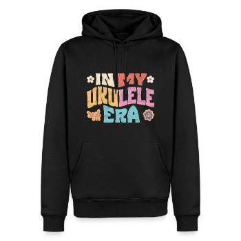 In my Ukulele Era - Men’s Premium Organic Hoodie - black - Front - Nico (187cm)