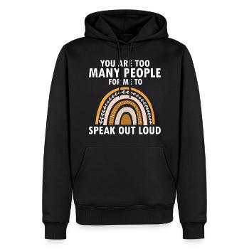Legasthenie Bewusstsein und Legasthenie Lehrer - Männer Premium Bio Hoodie - Schwarz - Vorne - Nico (187cm)