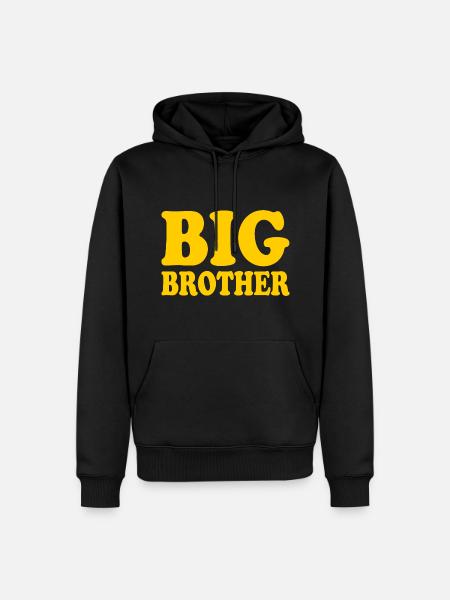 Big brother - Sweat à capuche Premium bio Homme - noir