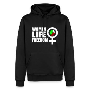 Women life freedom iran - Männer Premium Bio Hoodie - Schwarz - Vorne - Nico (187cm)