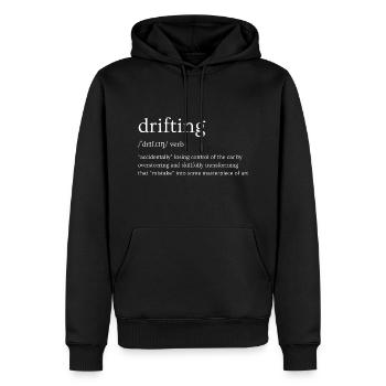 L’art du drift (JDM Cars, Tuning) - Sweat à capuche Premium bio Homme - noir - Devant - Nico (187cm)
