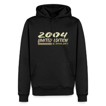 Cadeau D'anniversaire 2004 Idée Cadeau 2004 - Sweat à capuche Premium bio Homme - noir - Devant - Nico (187cm)
