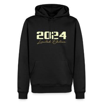 2024 Édition Limitée - 2024 Cadeau D'anniversaire - Sweat à capuche Premium bio Homme - noir - Devant - Nico (187cm)