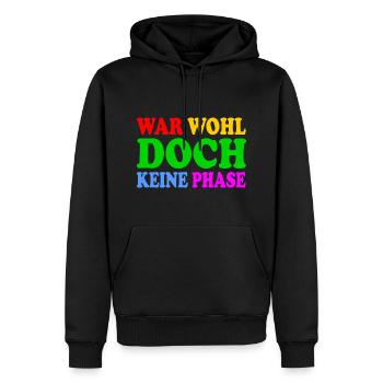 war wohl doch keine phase - Männer Premium Bio Hoodie - Schwarz - Vorne - Nico (187cm)