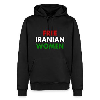 Free iranian women - Männer Premium Bio Hoodie - Schwarz - Vorne - Nico (187cm)