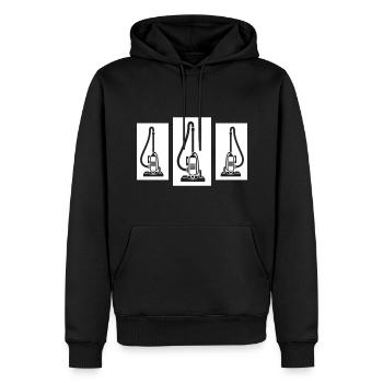 Staubsauger Putzen - Männer Premium Bio Hoodie - Schwarz - Vorne - Nico (187cm)