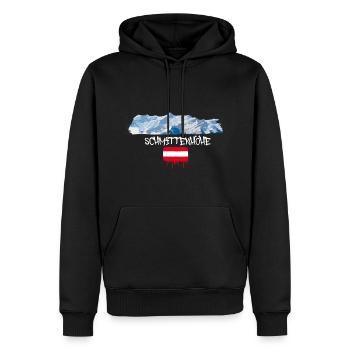 Schmittenhöhe,montagne,montagne,Autriche,domaine skiable,ski - Sweat à capuche Premium bio Homme - noir - Devant - Nico (187cm)