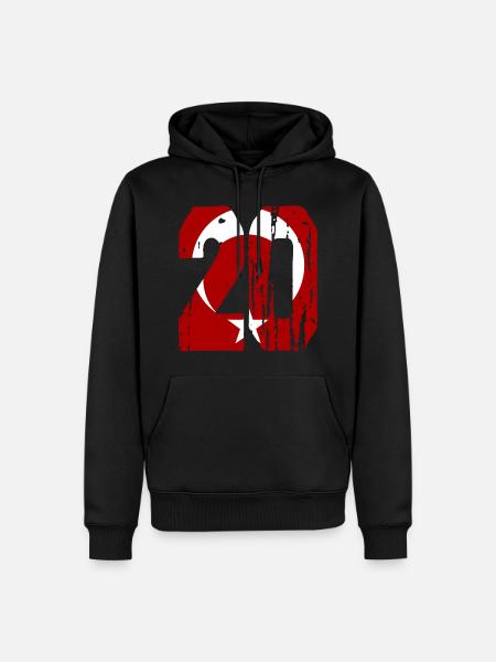 Denizli 20 used - Männer Premium Bio Hoodie - Schwarz