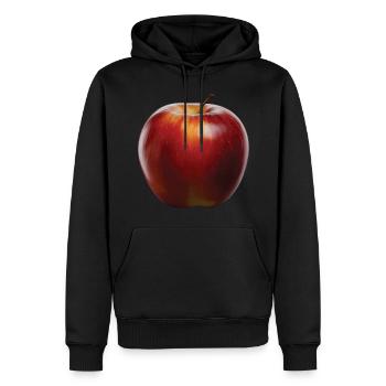 Apfel Frucht Geschenk - Männer Premium Bio Hoodie - Schwarz - Vorne - Nico (187cm)