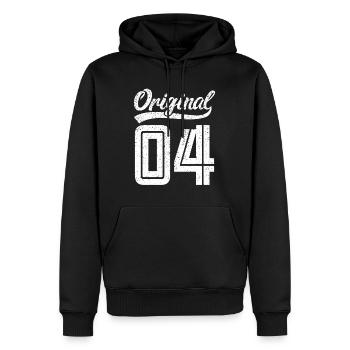 2004 Original 04 geboren 2004 - Männer Premium Bio Hoodie - Schwarz - Vorne - Nico (187cm)