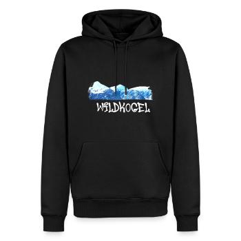 Wildkogel,berg,berge,schweiz,skigebiet,ski - Männer Premium Bio Hoodie - Schwarz - Vorne - Nico (187cm)