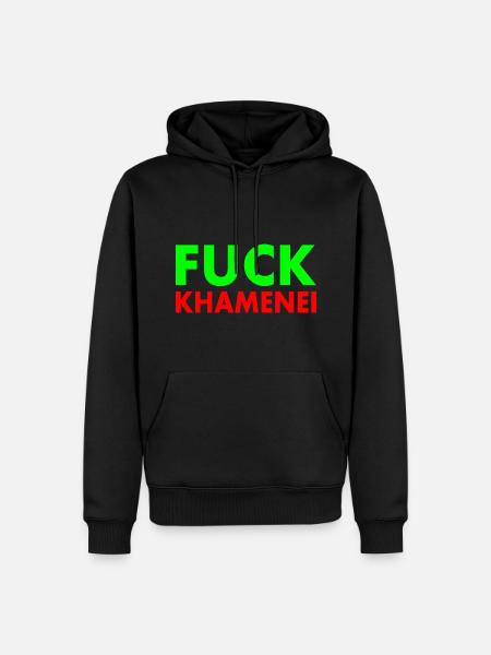 Fuck khamenei Chamenei - iran - Men’s Premium Organic Hoodie - black