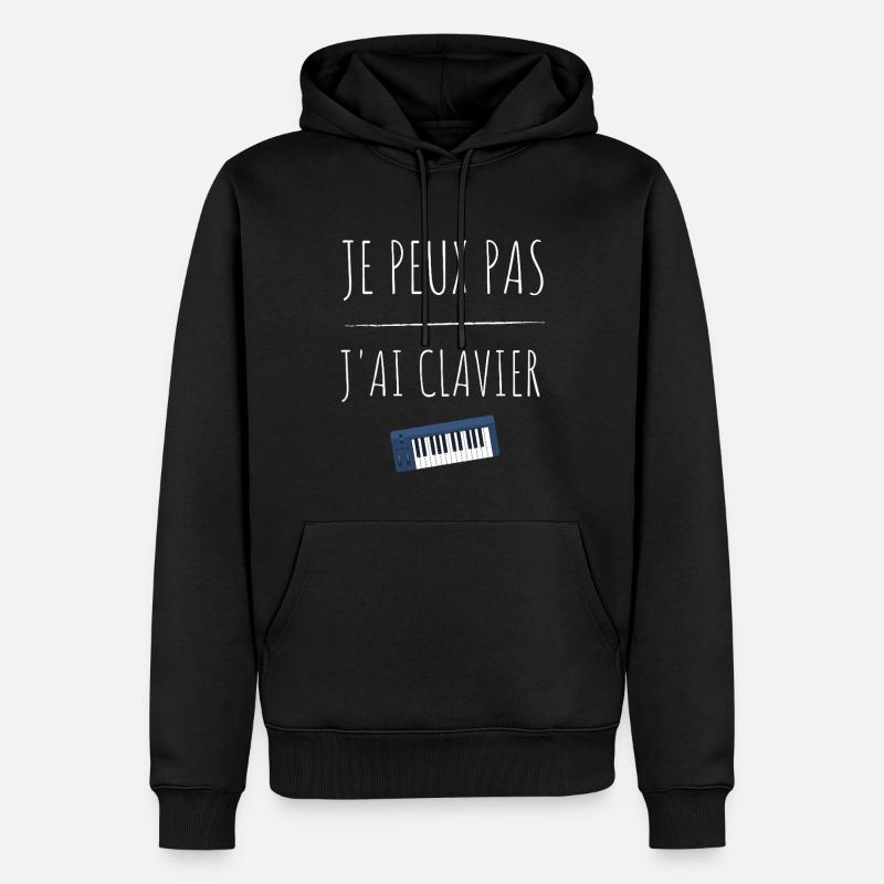 Je peux pas j'ai clavier - Sweat à capuche Premium bio Homme - noir